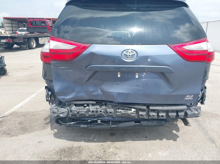 2016 Toyota Sienna VIN 5TDDK3DC5GS145141 IAAI salvage auction — REAR END, Salvage Title, sold $6,500 on 2026-07-09 (photo 6)