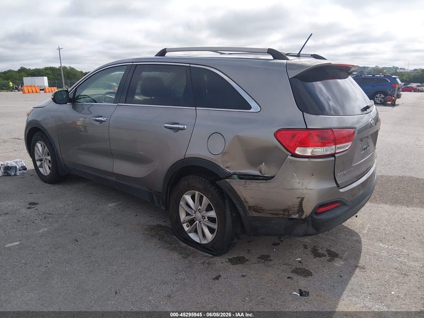 2016 Kia Sorento VIN 5XYPG4A38GG086205 IAAI salvage auction — STORM DAMAGE, Salvage Title, sold $1,350 on 2026-07-10 (photo 3)