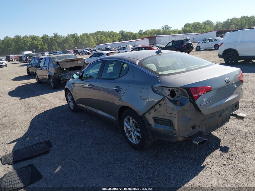 2013 Kia Optima VIN 5XXGM4A72DG233095 IAAI salvage auction — REAR END, Salvage - Greater Than 75% (Maryland), sold $600 on 2026-07-30 (photo 3)