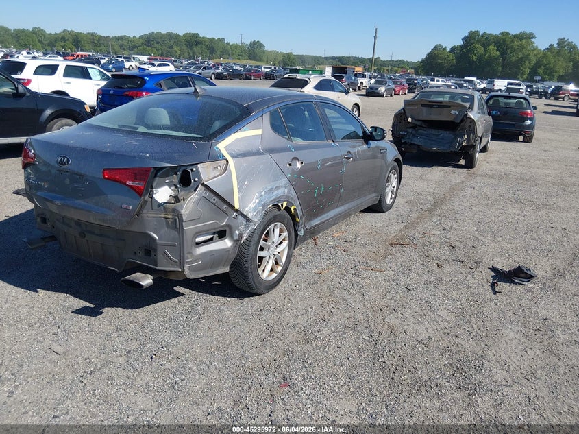2013 Kia Optima VIN 5XXGM4A72DG233095 IAAI salvage auction — REAR END, Salvage - Greater Than 75% (Maryland), sold $600 on 2026-07-30 (photo 4)