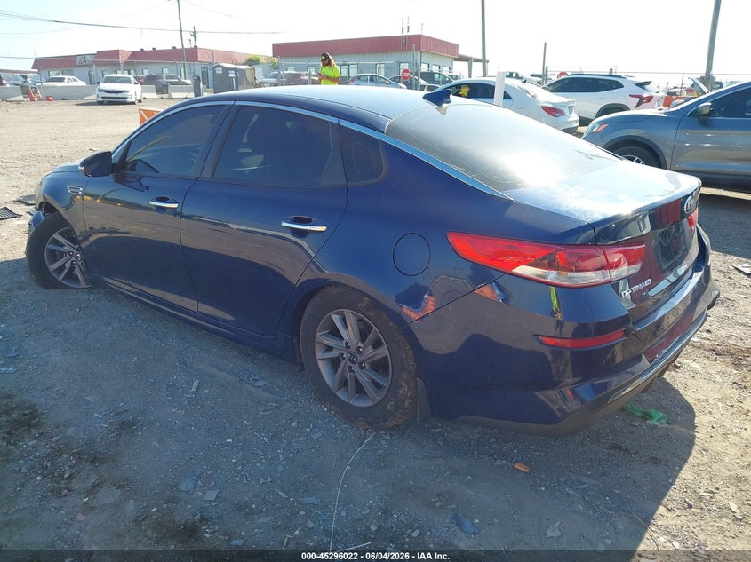 2020 Kia Optima VIN 5XXGT4L38LG414522 IAAI salvage auction — FRONT & REAR, Salvage Title, sold $725 on 2026-07-23 (photo 3)