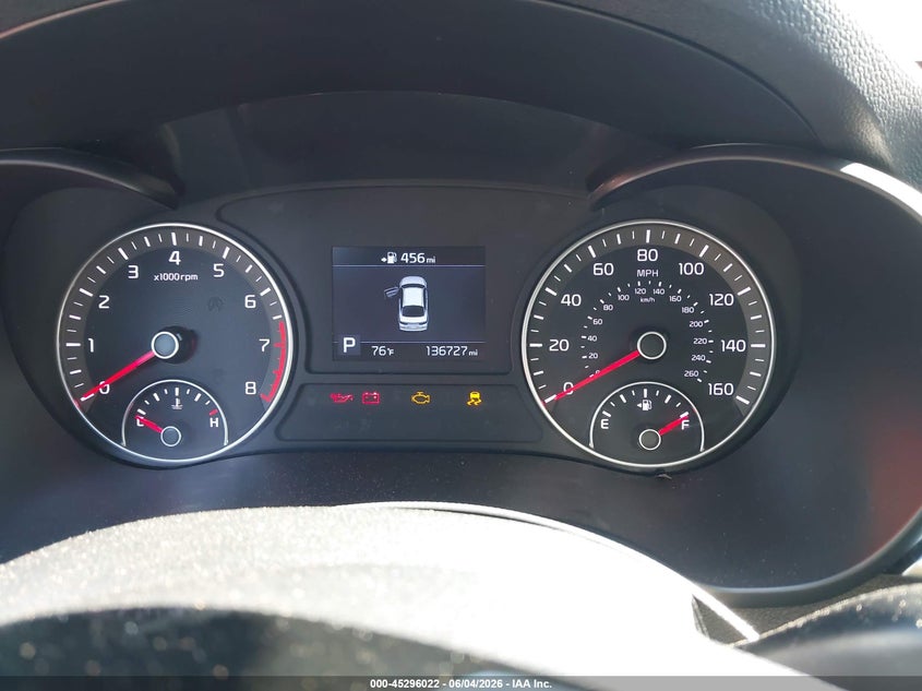 2020 Kia Optima VIN 5XXGT4L38LG414522 IAAI salvage auction — FRONT & REAR, Salvage Title, sold $725 on 2026-07-23 (photo 7)