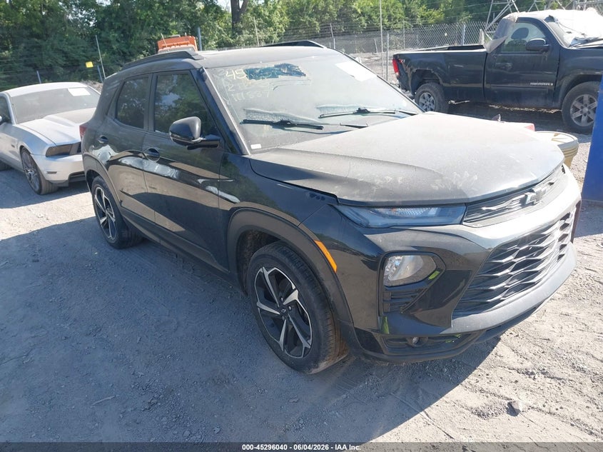 2022 Chevrolet Trailblazer VIN KL79MTSL6NB111889 IAAI salvage auction — REAR END, Salvage Title, sold $4,450 on 2026-07-29 (photo 1)