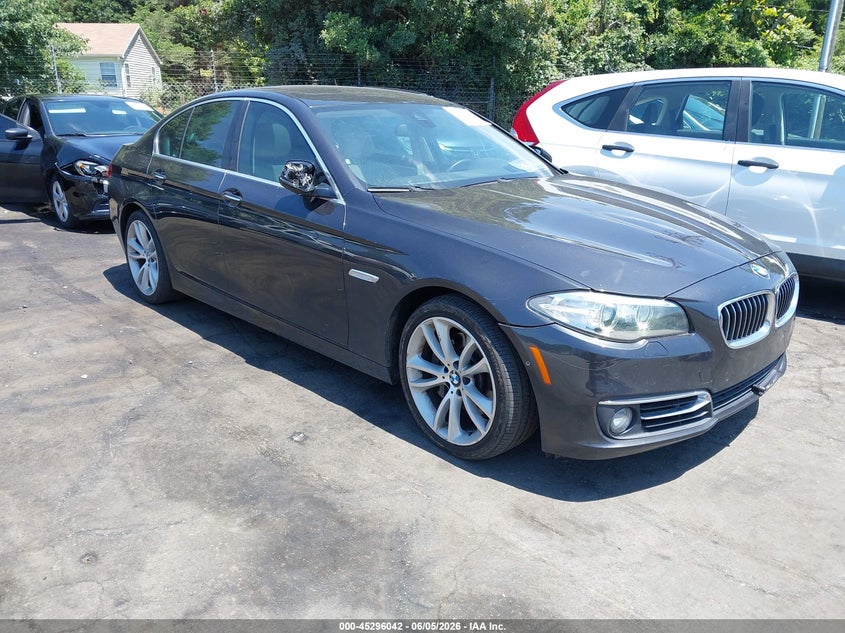 2016 BMW 5er VIN WBA5B1C50GG133482 IAAI salvage auction — HAIL, Salvage (North Carolina), sold $3,550 on 2026-07-09 (photo 1)
