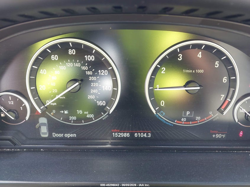 2016 BMW 5er VIN WBA5B1C50GG133482 IAAI salvage auction — HAIL, Salvage (North Carolina), sold $3,550 on 2026-07-09 (photo 7)