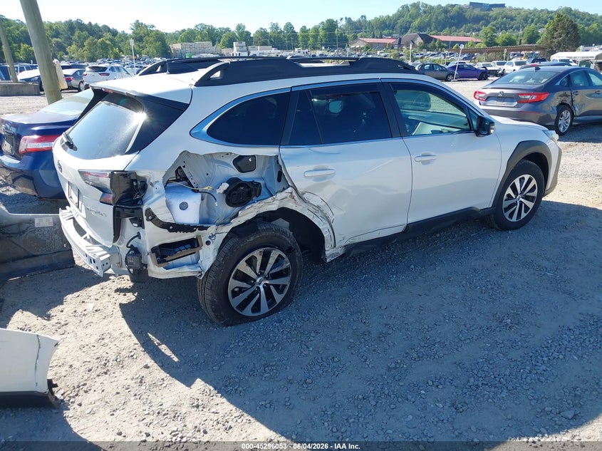 2025 Subaru Outback VIN 4S4BTAFC4S3291025 IAAI salvage auction — REAR END, Salvage Title, sold $9,300 on 2026-07-23 (photo 4)