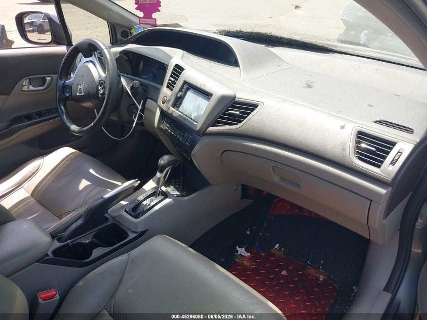 2012 Honda Civic hybrid VIN JHMFB4F3XCS009373 IAAI salvage auction — NORMAL WEAR, Clear (Pennsylvania), sold $600 on 2026-07-21 (photo 5)