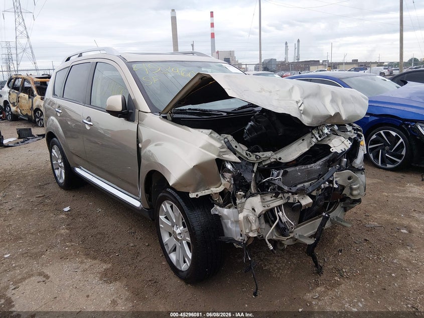2009 Mitsubishi Outlander VIN JA4MT31W19Z002825 IAAI salvage auction — FRONT END, Clear (Indiana), sold $350 on 2026-07-22 (photo 1)