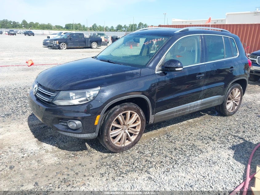 2013 Volkswagen Tiguan VIN WVGAV7AX4DW523787 IAAI salvage auction — NORMAL WEAR, Repossession Paperwork (Georgia), sold $975 on 2026-07-06 (photo 2)