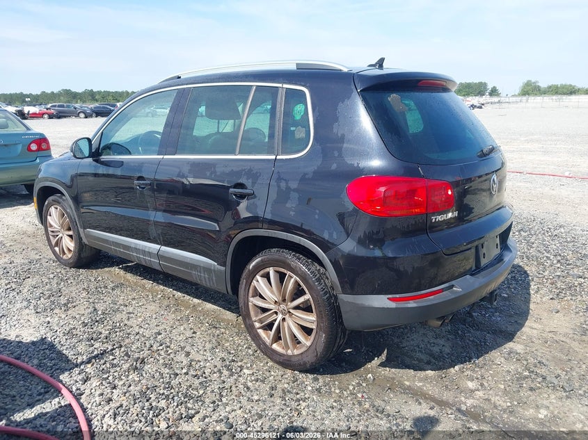 2013 Volkswagen Tiguan VIN WVGAV7AX4DW523787 IAAI salvage auction — NORMAL WEAR, Repossession Paperwork (Georgia), sold $975 on 2026-07-06 (photo 3)