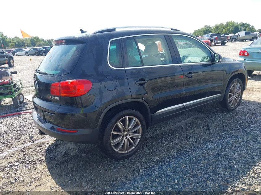 2013 Volkswagen Tiguan VIN WVGAV7AX4DW523787 IAAI salvage auction — NORMAL WEAR, Repossession Paperwork (Georgia), sold $975 on 2026-07-06 (photo 4)
