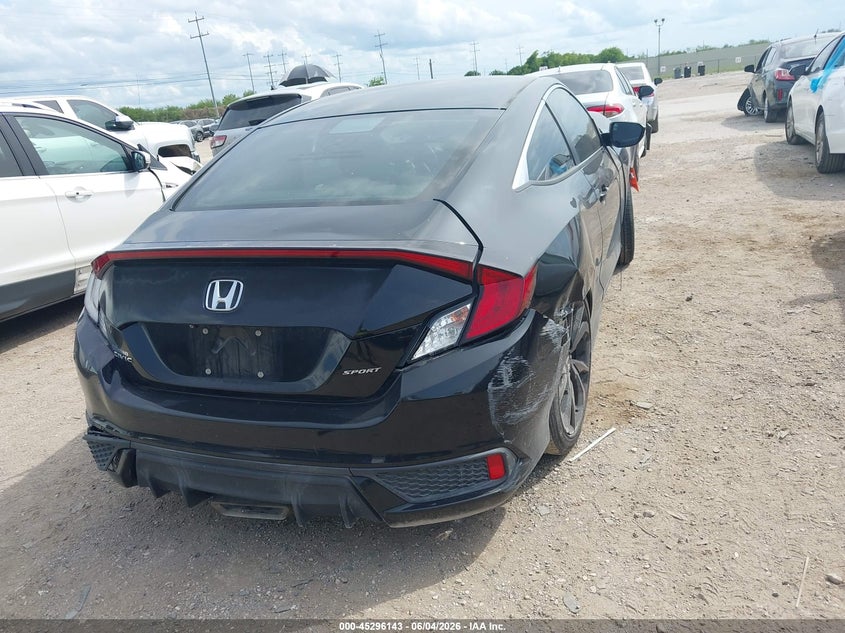 2019 Honda Civic VIN 2HGFC4B88KH308061 IAAI salvage auction — FRONT & REAR, Salvage Title, sold $1,000 on 2026-08-24 (photo 4)
