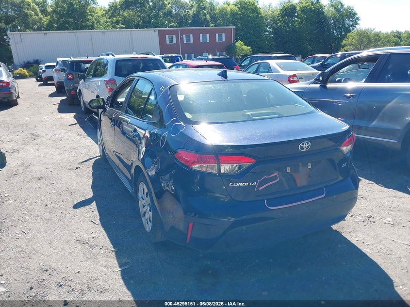 2021 Toyota Corolla VIN JTDEPMAE2MJ167592 IAAI salvage auction — FRONT END, Salvage (Massachusetts), sold $1,250 on 2026-07-28 (photo 3)