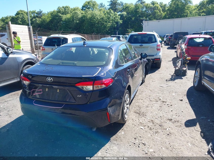 2021 Toyota Corolla VIN JTDEPMAE2MJ167592 IAAI salvage auction — FRONT END, Salvage (Massachusetts), sold $1,250 on 2026-07-28 (photo 4)