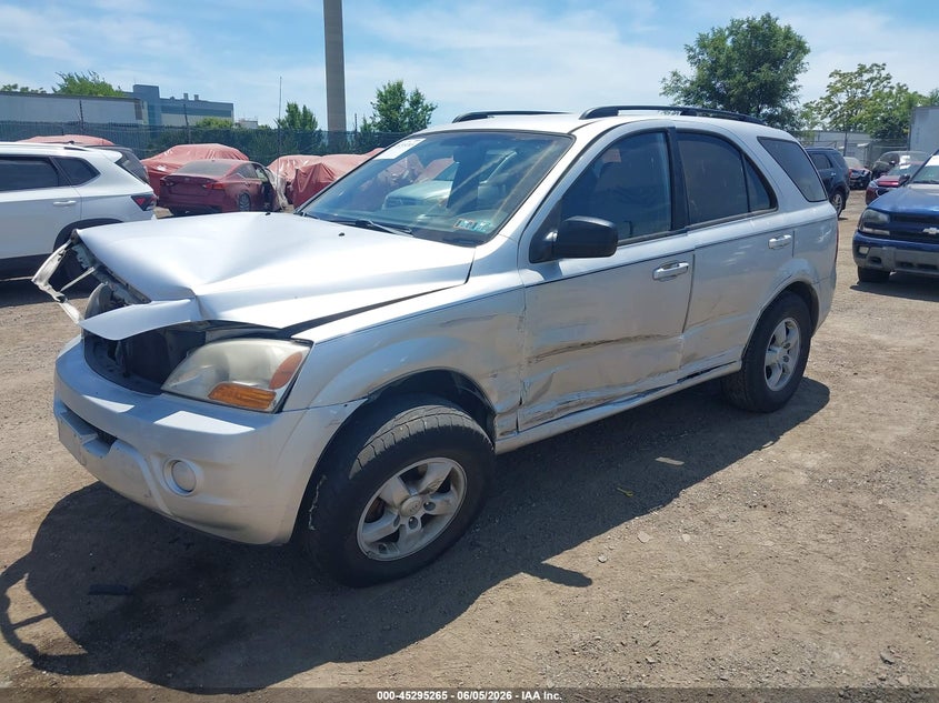 2009 Kia Sorento VIN KNDJC735X95868003 IAAI salvage auction — LEFT SIDE, Salvage (Pennsylvania), sold $25 on 2026-07-10 (photo 2)