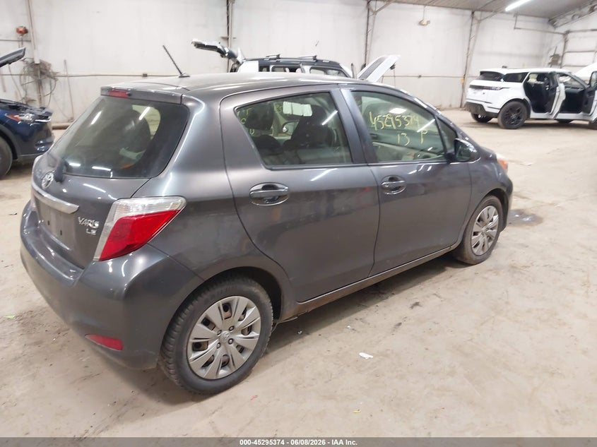 2013 Toyota Yaris VIN JTDKTUD33DD565305 IAAI salvage auction — FRONT END, Salvage Title, sold $1,600 on 2026-07-09 (photo 4)