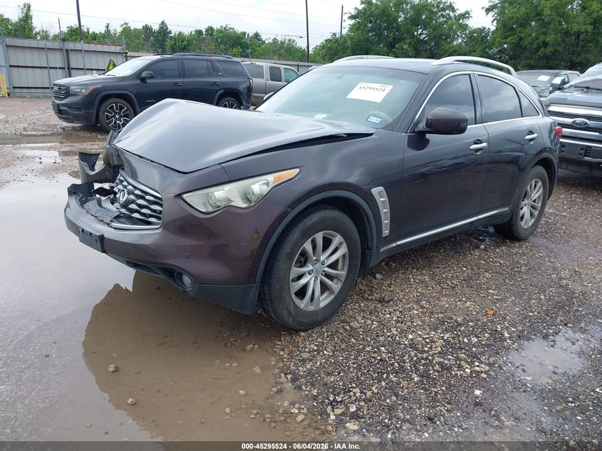 2011 Infiniti Fx VIN JN8AS1MU6BM111010 IAAI salvage auction — FRONT END, Salvage (Texas), sold $450 on 2026-07-09 (photo 2)