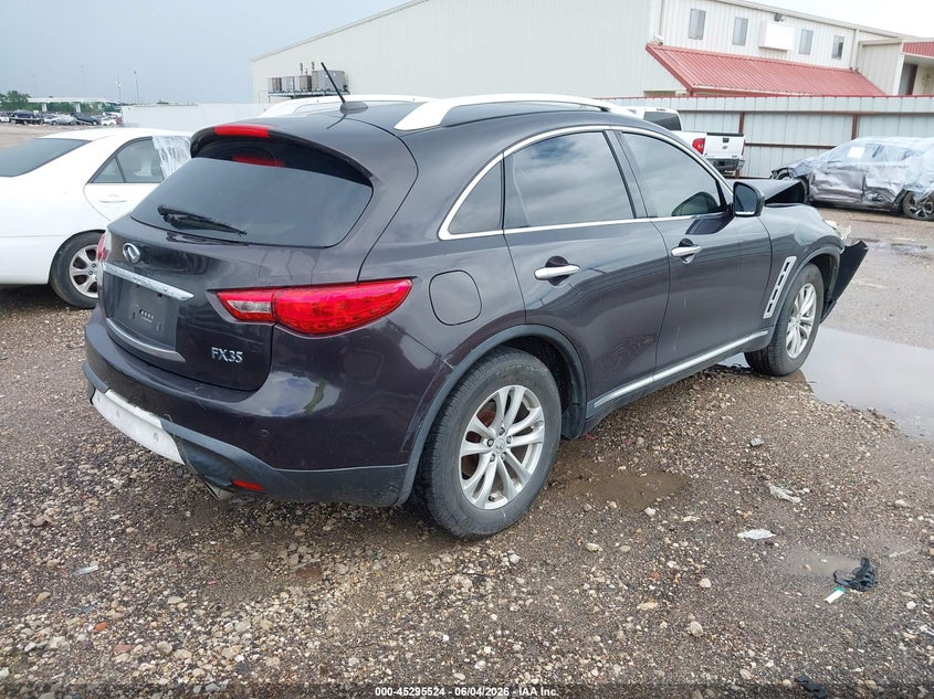2011 Infiniti Fx VIN JN8AS1MU6BM111010 IAAI salvage auction — FRONT END, Salvage (Texas), sold $450 on 2026-07-09 (photo 4)