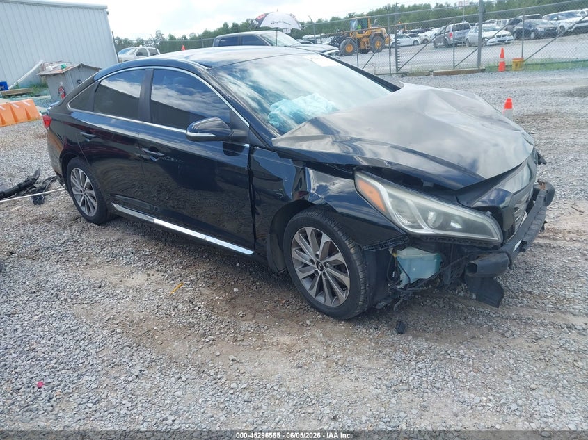 2015 Hyundai Sonata VIN 5NPE34AF5FH022868 IAAI salvage auction — FRONT END, Salvage Title, sold $775 on 2026-07-10 (photo 1)