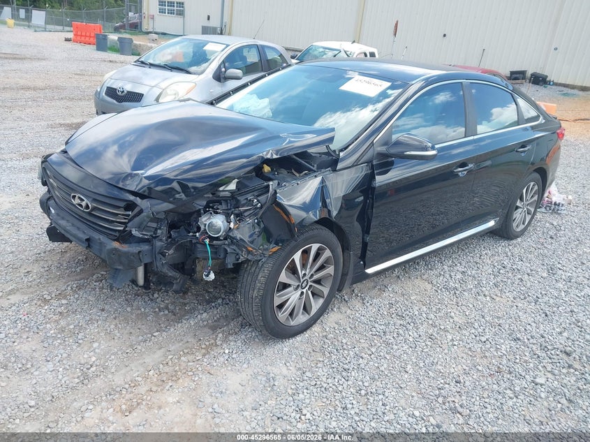 2015 Hyundai Sonata VIN 5NPE34AF5FH022868 IAAI salvage auction — FRONT END, Salvage Title, sold $775 on 2026-07-10 (photo 2)