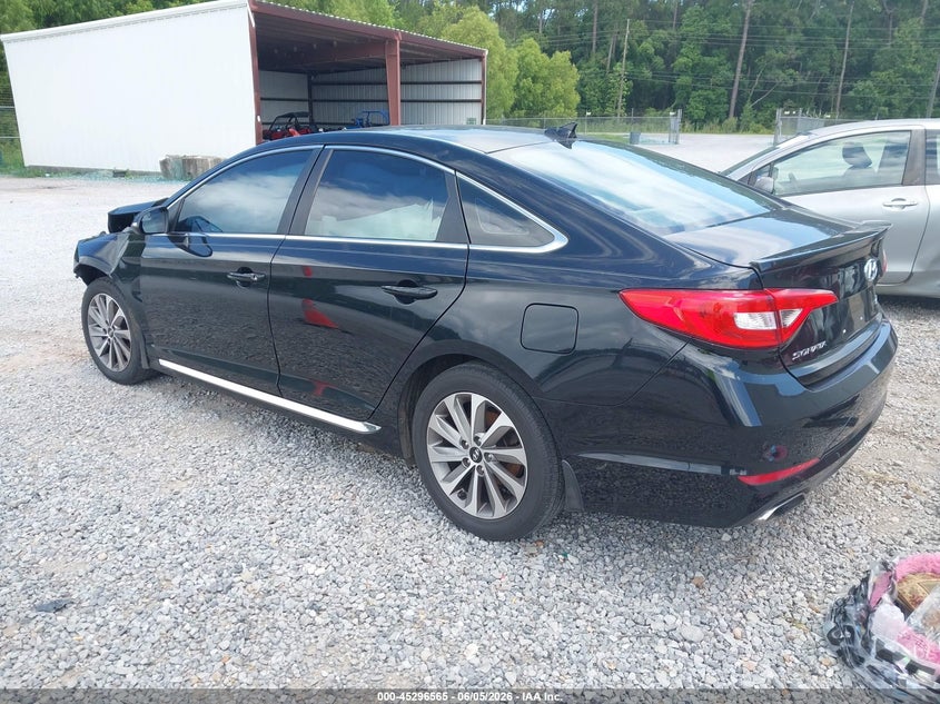 2015 Hyundai Sonata VIN 5NPE34AF5FH022868 IAAI salvage auction — FRONT END, Salvage Title, sold $775 on 2026-07-10 (photo 3)