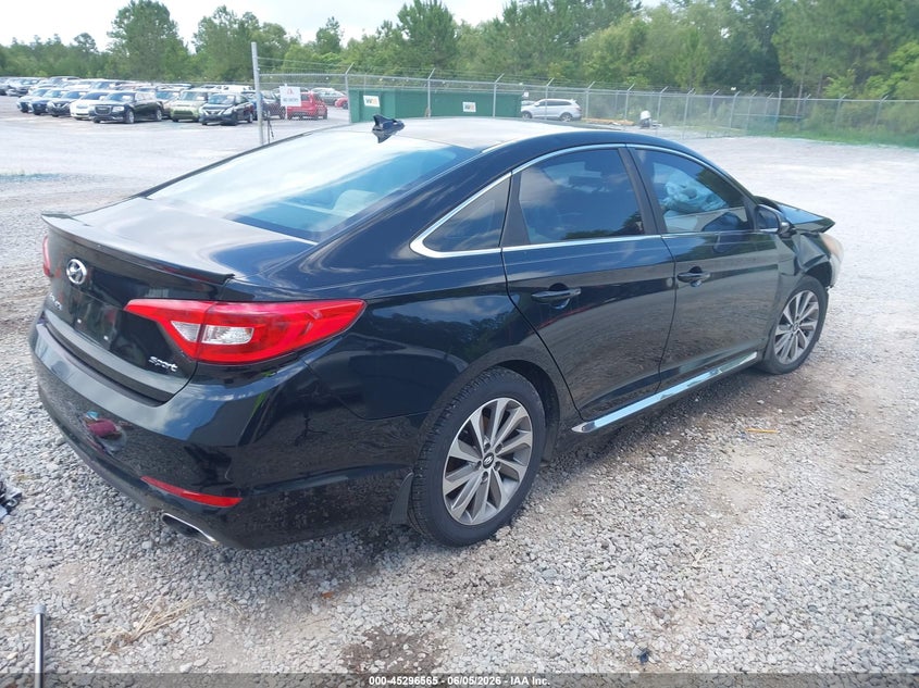 2015 Hyundai Sonata VIN 5NPE34AF5FH022868 IAAI salvage auction — FRONT END, Salvage Title, sold $775 on 2026-07-10 (photo 4)