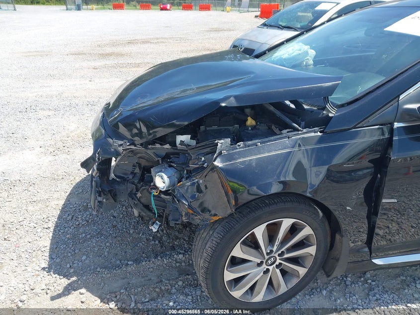 2015 Hyundai Sonata VIN 5NPE34AF5FH022868 IAAI salvage auction — FRONT END, Salvage Title, sold $775 on 2026-07-10 (photo 6)