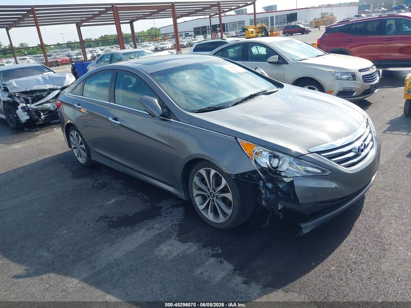 2014 Hyundai Sonata VIN 5NPEC4AC7EH824701 IAAI salvage auction — RIGHT FRONT, Salvage Title, sold $525 on 2026-07-14 (photo 1)