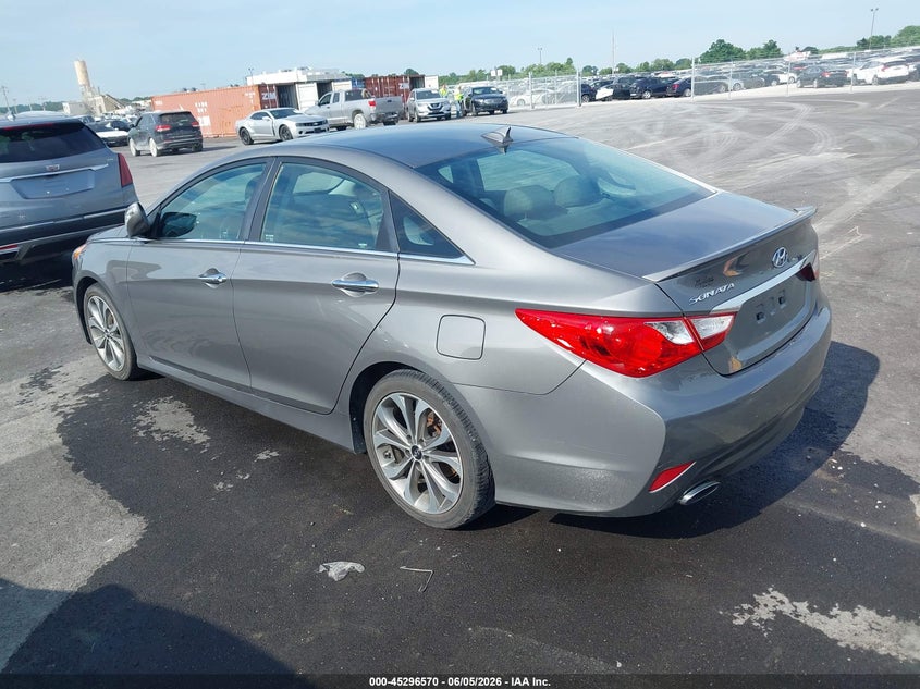 2014 Hyundai Sonata VIN 5NPEC4AC7EH824701 IAAI salvage auction — RIGHT FRONT, Salvage Title, sold $525 on 2026-07-14 (photo 3)