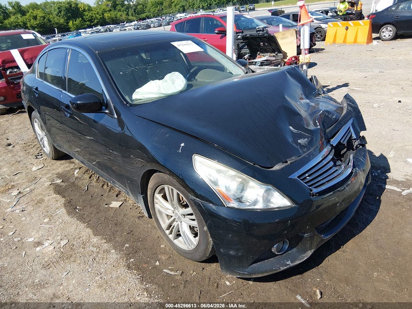 2010 Infiniti G37 VIN JN1CV6AR0AM254531 IAAI salvage auction — LEFT FRONT, Clear (Tennessee), sold $200 on 2026-07-21 (photo 1)