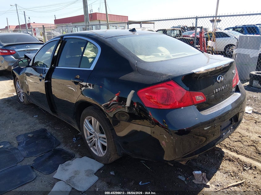 2010 Infiniti G37 VIN JN1CV6AR0AM254531 IAAI salvage auction — LEFT FRONT, Clear (Tennessee), sold $200 on 2026-07-21 (photo 3)