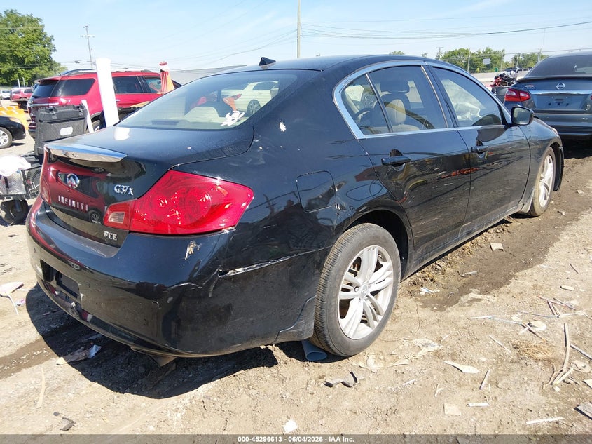 2010 Infiniti G37 VIN JN1CV6AR0AM254531 IAAI salvage auction — LEFT FRONT, Clear (Tennessee), sold $200 on 2026-07-21 (photo 4)