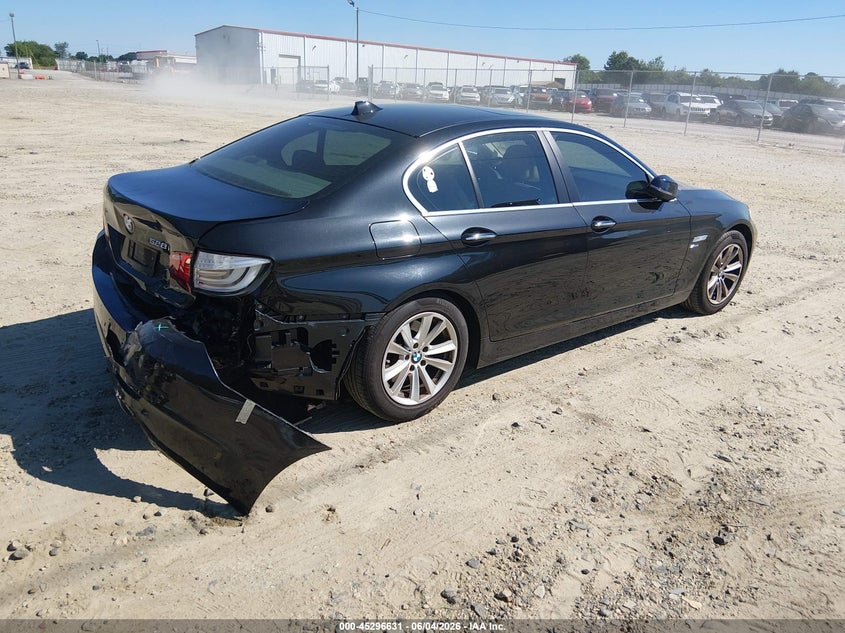 2012 BMW 5er VIN WBAXH5C59CDW09044 IAAI salvage auction — REAR END, Salvage Title, sold $1,400 on 2026-07-11 (photo 4)
