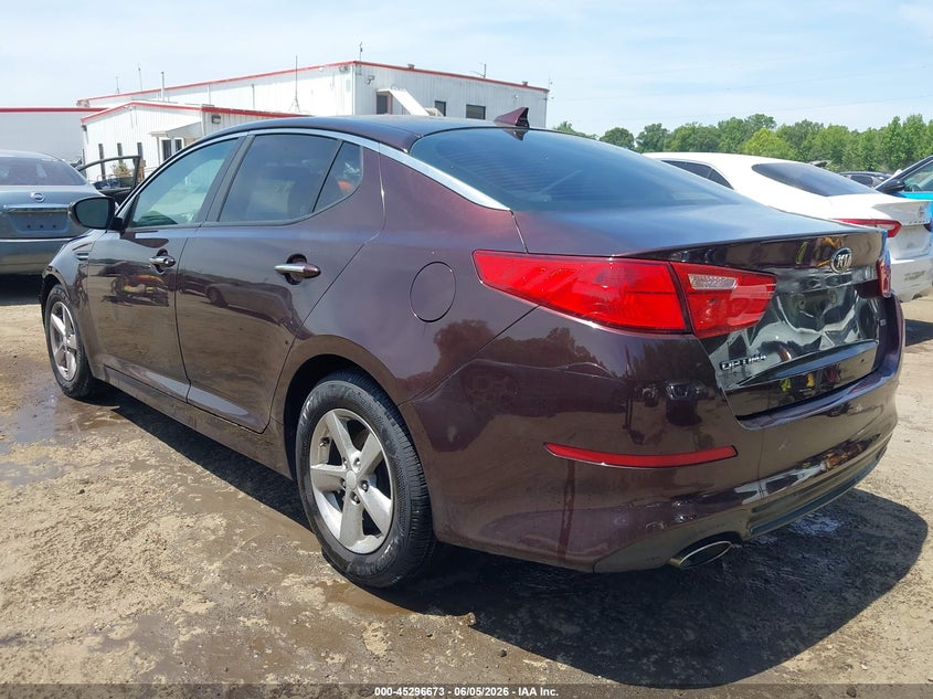 2014 Kia Optima VIN 5XXGM4A78EG305127 IAAI salvage auction — RIGHT SIDE, Salvage (Delaware), sold $475 on 2026-07-08 (photo 3)