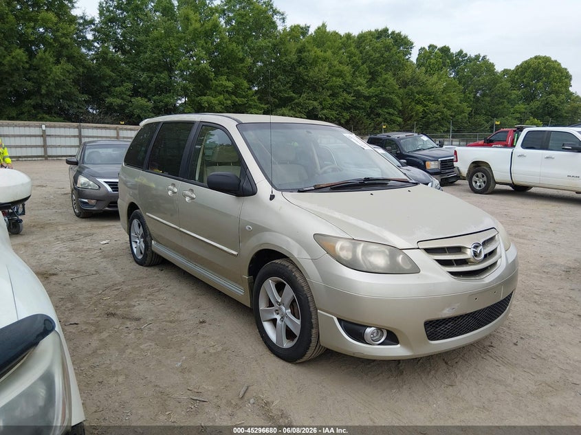2005 Mazda Mpv VIN JM3LW28J350534919 IAAI salvage auction — FRONT END, Salvage (Tennessee), sold $300 on 2026-07-15 (photo 1)