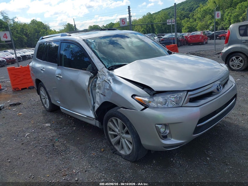 2012 Toyota Highlander VIN JTEDC3EH4C2008762 IAAI salvage auction — FRONT END, Salvage Title, sold $3,050 on 2026-07-21 (photo 1)