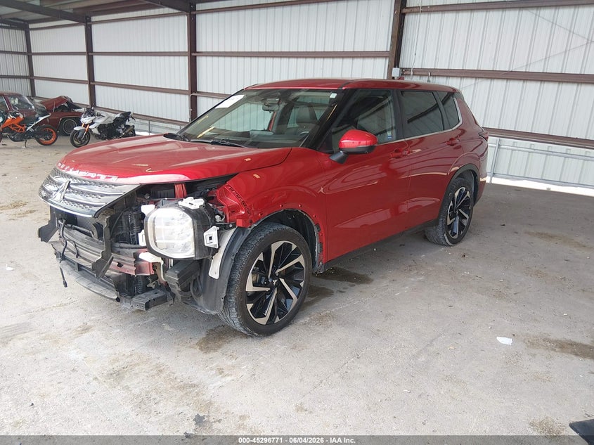 2022 Mitsubishi Outlander VIN JA4J3UA86NZ085527 IAAI salvage auction — FRONT END, Salvage Title, sold $2,100 on 2026-07-16 (photo 2)