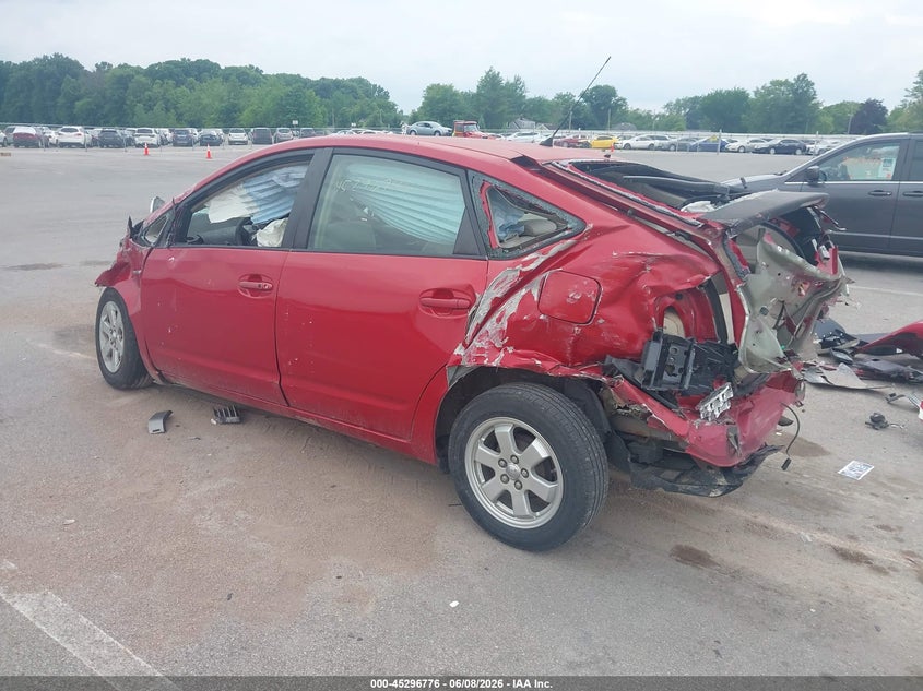 2007 Toyota Prius VIN JTDKB20U677647358 IAAI salvage auction — FRONT & REAR, Salvage (Indiana), sold $100 on 2026-07-17 (photo 3)