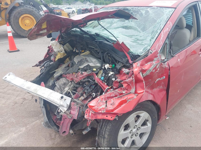 2007 Toyota Prius VIN JTDKB20U677647358 IAAI salvage auction — FRONT & REAR, Salvage (Indiana), sold $100 on 2026-07-17 (photo 6)