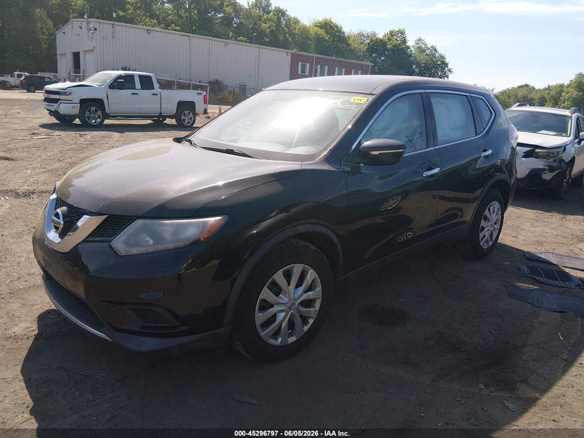 2015 Nissan Rogue VIN KNMAT2MVXFP538136 IAAI salvage auction — FRONT END, Salvage Title, sold $1,300 on 2026-07-14 (photo 2)