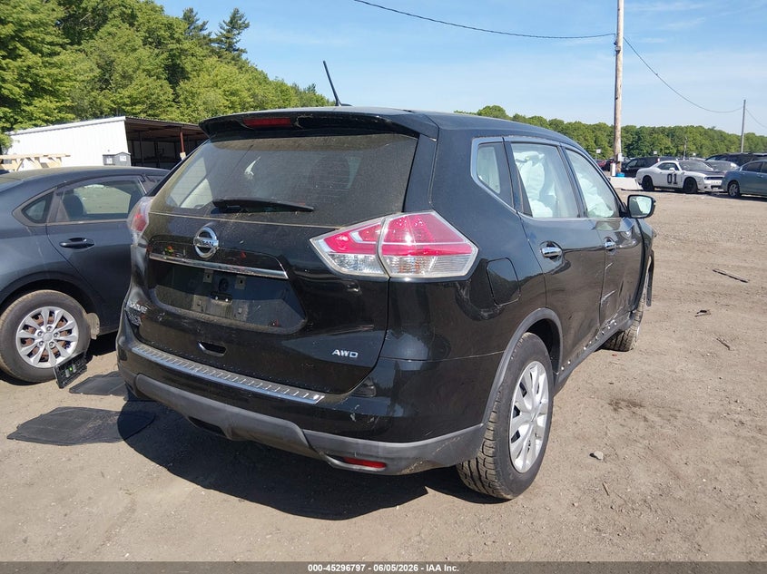 2015 Nissan Rogue VIN KNMAT2MVXFP538136 IAAI salvage auction — FRONT END, Salvage Title, sold $1,300 on 2026-07-14 (photo 4)