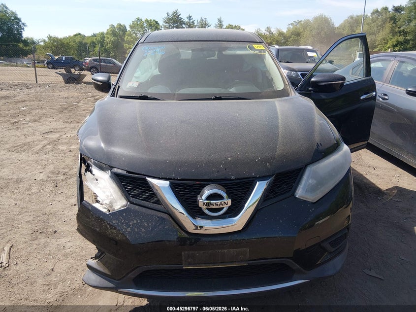 2015 Nissan Rogue VIN KNMAT2MVXFP538136 IAAI salvage auction — FRONT END, Salvage Title, sold $1,300 on 2026-07-14 (photo 6)