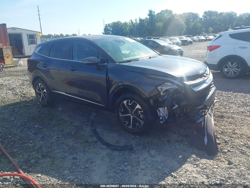 2023 Kia Sportage VIN 5XYK33AF6PG072040 IAAI salvage auction — FRONT END, Salvage Title, sold $5,600 on 2026-07-27 (photo 1)