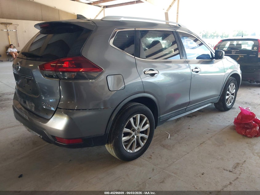 2018 Nissan Rogue VIN KNMAT2MV6JP506714 IAAI salvage auction — FRONT & REAR, Clear (Tennessee), sold $1,100 on 2026-07-15 (photo 4)