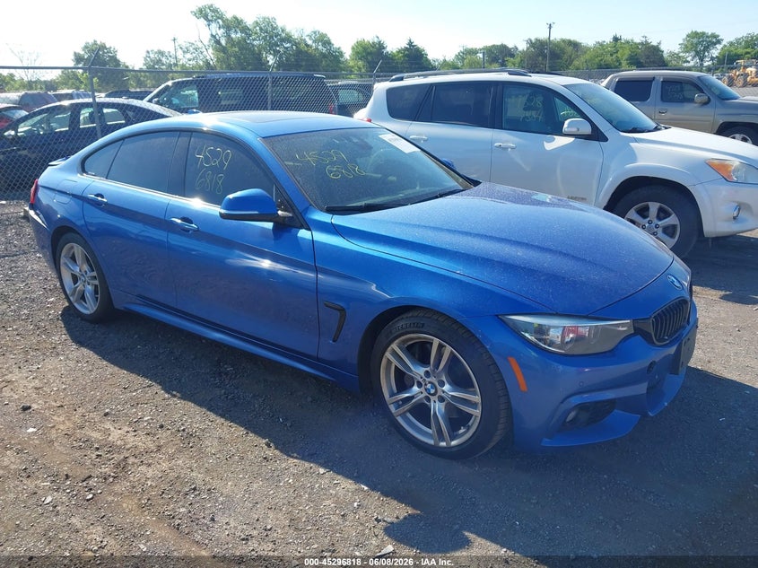 2019 BMW 4er VIN WBA4J5C53KBM65976 IAAI salvage auction — REAR END, Salvage Title, sold $7,300 on 2026-07-10 (photo 1)