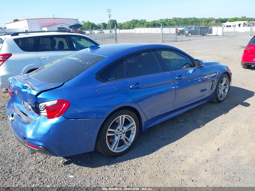 2019 BMW 4er VIN WBA4J5C53KBM65976 IAAI salvage auction — REAR END, Salvage Title, sold $7,300 on 2026-07-10 (photo 4)