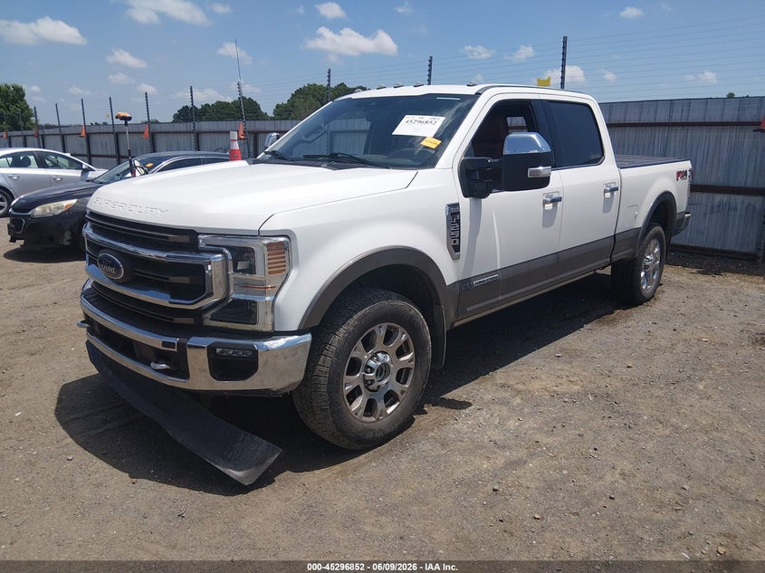 2021 Ford F250 VIN 1FT7W2BT6MEC46012 IAAI salvage auction — WATER/FLOOD, Salvage Title, sold $13,800 on 2026-07-30 (photo 2)