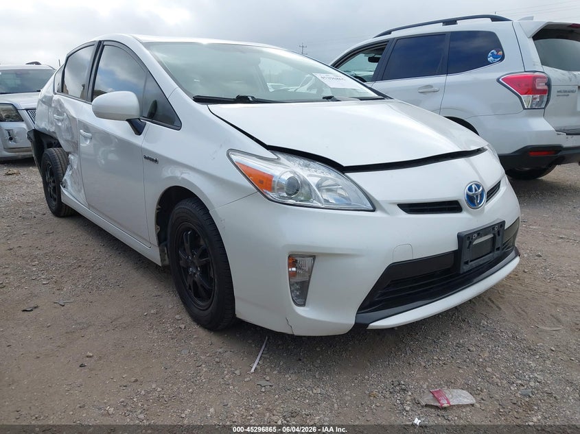2013 Toyota Prius VIN JTDKN3DU4D5629035 IAAI salvage auction — RIGHT REAR, Salvage Title, sold $2,300 on 2026-07-13 (photo 1)