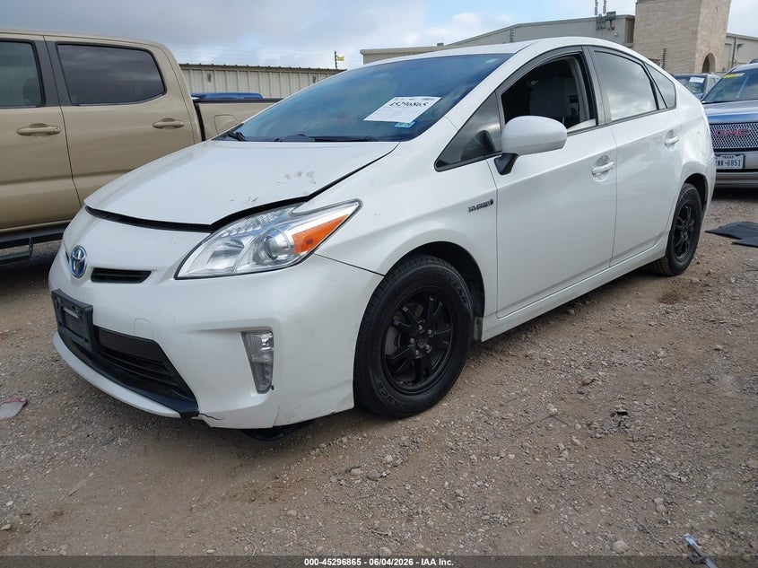 2013 Toyota Prius VIN JTDKN3DU4D5629035 IAAI salvage auction — RIGHT REAR, Salvage Title, sold $2,300 on 2026-07-13 (photo 2)
