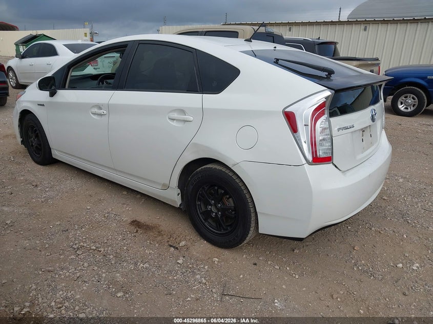 2013 Toyota Prius VIN JTDKN3DU4D5629035 IAAI salvage auction — RIGHT REAR, Salvage Title, sold $2,300 on 2026-07-13 (photo 3)